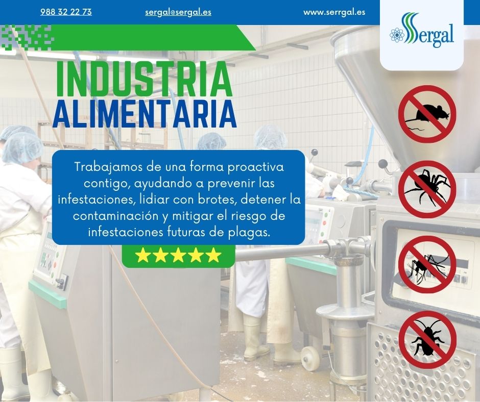 control de plagas Galicia. Industria Alimentaria